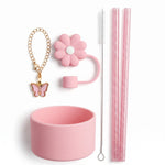 Set Pajitas Glitter + Complementos Stanley